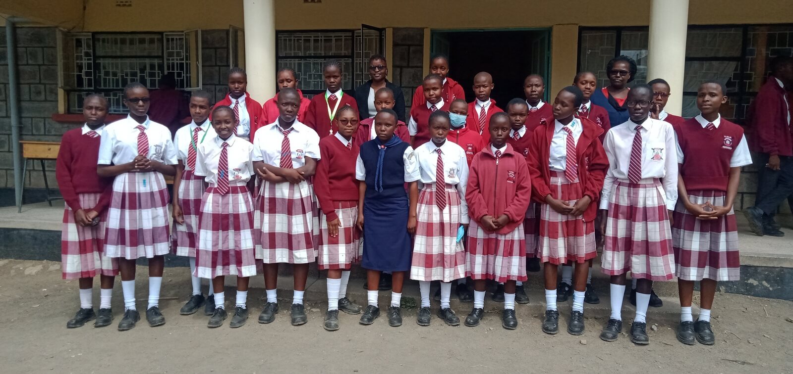 Girl Guides Association students at Lanet Secondary School