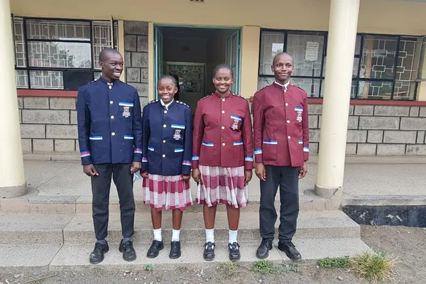 Students leaders at Lanet Secondary School